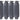 Rockville FEN485-GREY Boat Fender Package 4 Bumpers 8.5"x27", 4 Covers, 4 Lines
