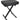 On-Stage KT7800 Three-Position Adjustable X-Style Keyboard Bench w/Thick Cushion