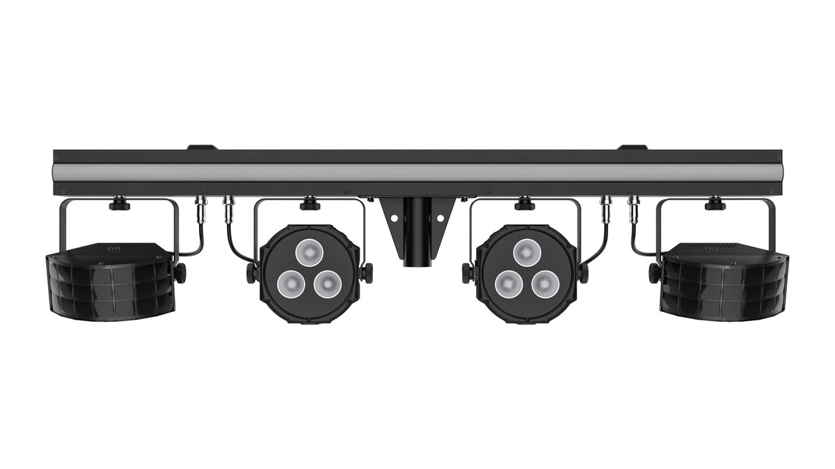 Chauvet DJ GIGBAR 3 ILS Light Bar w/(2) Derby/Pars/Strip+Tripod+Footswitch+Bag