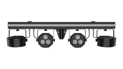 Chauvet DJ GIGBAR 3 ILS Light Bar w/(2) Derby/Pars/Strip+Tripod+Footswitch+Bag