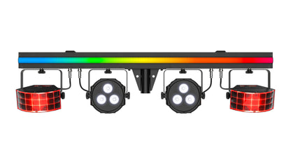 Chauvet DJ GIGBAR 3 ILS Light Bar w/(2) Derby/Pars/Strip+Tripod+Footswitch+Bag