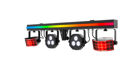 Chauvet DJ GIGBAR 3 ILS Light Bar w/(2) Derby/Pars/Strip+Tripod+Footswitch+Bag