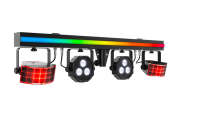 Chauvet DJ GIGBAR 3 ILS Light Bar w/(2) Derby/Pars/Strip+Tripod+Footswitch+Bag