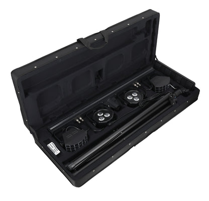 Chauvet DJ GIGBAR 3 ILS Light Bar w/(2) Derby/Pars/Strip+Tripod+Footswitch+Bag