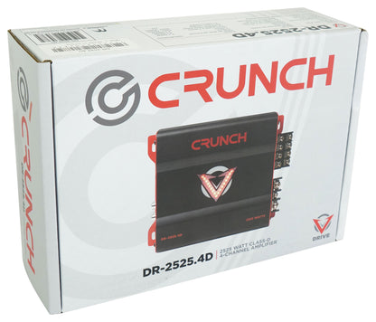 Crunch DR-2525.4D 2525 Watt 4-Channel Amplifier Class D Car Audio Amp