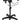 On-Stage MIX-400 V2 Rolling Mobile Mixer/Controller Stand w/Headphone Rack