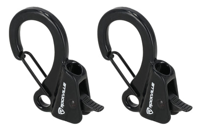Rockville RQA-2 (2) Quick Release Boat Fender Clips, Easy Height Adjustment