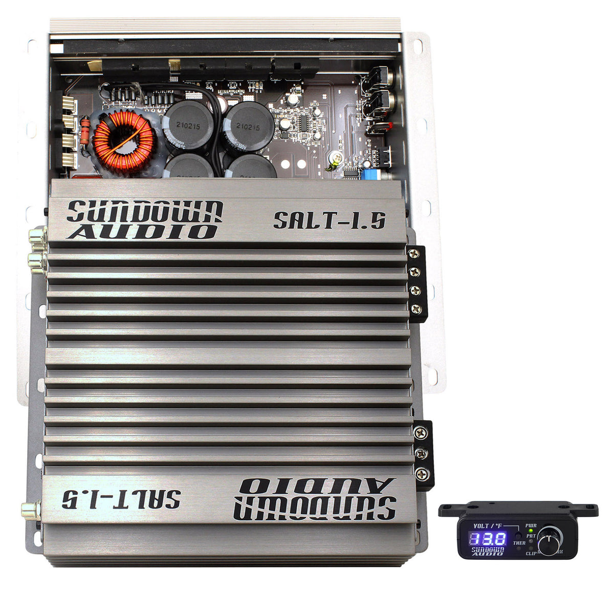 Sundown Audio SALT-1.5 1500 Watt RMS Mono Amplifier 1-ohm Car Stereo Amp+Remote
