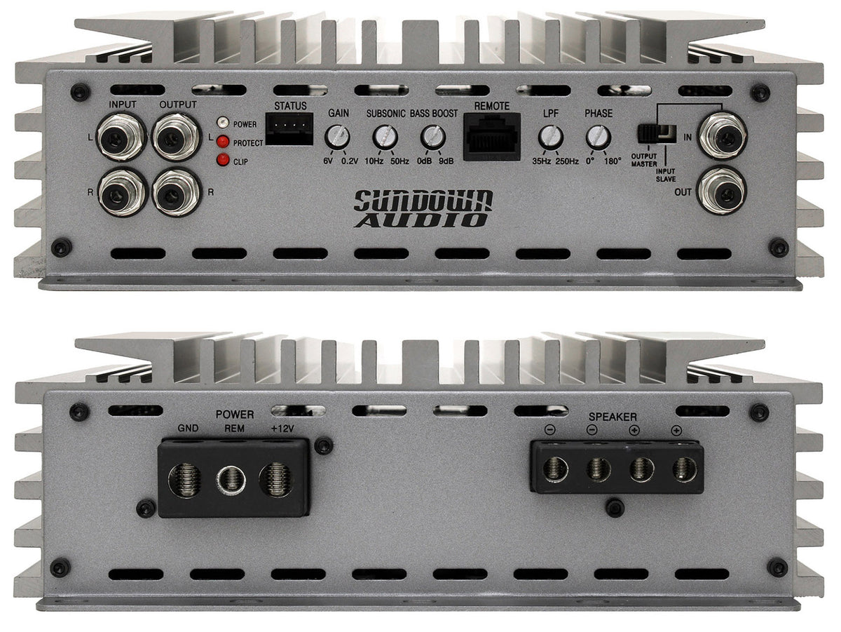 Sundown Audio SALT-1.5 1500 Watt RMS Mono Amplifier 1-ohm Car Stereo Amp+Remote