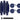 Rockville FEN445-NAVY BLUE Boat Fender Package 4 Bumpers 4.5"x16", 4 Lines+Pump