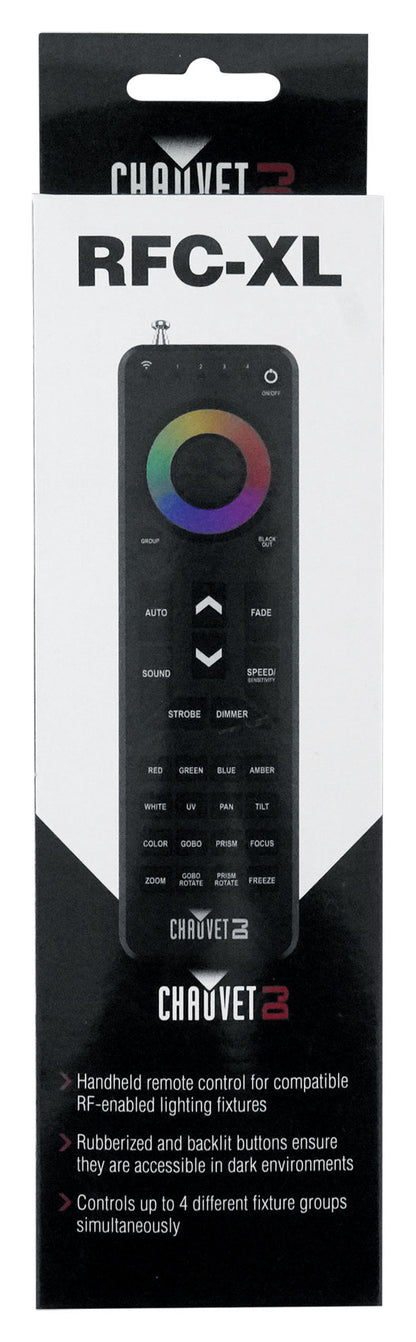 Chauvet DJ RFC-XL RF Remote w/Rubberized/Backlit Buttons for RF Enabled Lights