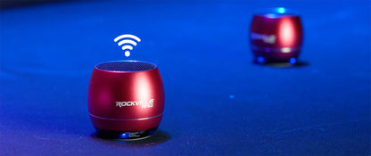 Rockville RPB2-RED Handheld Portable Bluetooth Speaker Great Sound+Wireless Link