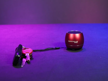 Rockville RPB2-RED Handheld Portable Bluetooth Speaker Great Sound+Wireless Link