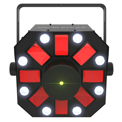 Chauvet DJ Swarm 5 FX ILS RGBAW 3-in-1 DMX LED Rotating Derby/Laser/Strobe Light