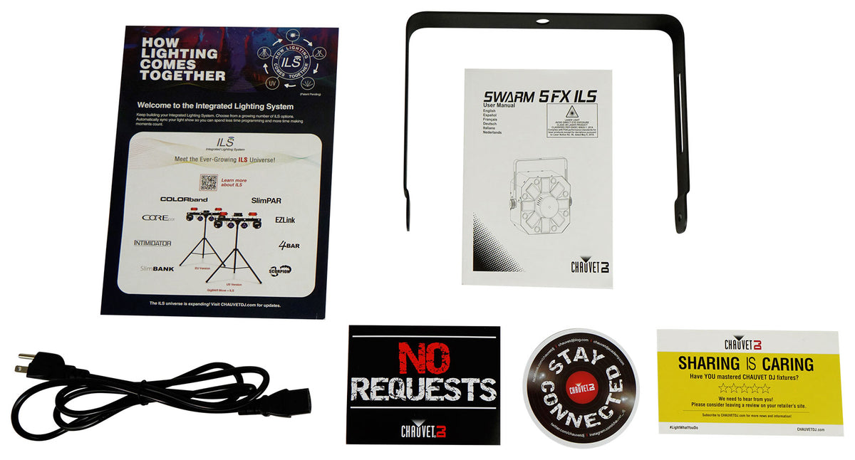 Chauvet DJ Swarm 5 FX ILS RGBAW 3-in-1 DMX LED Rotating Derby/Laser/Strobe Light