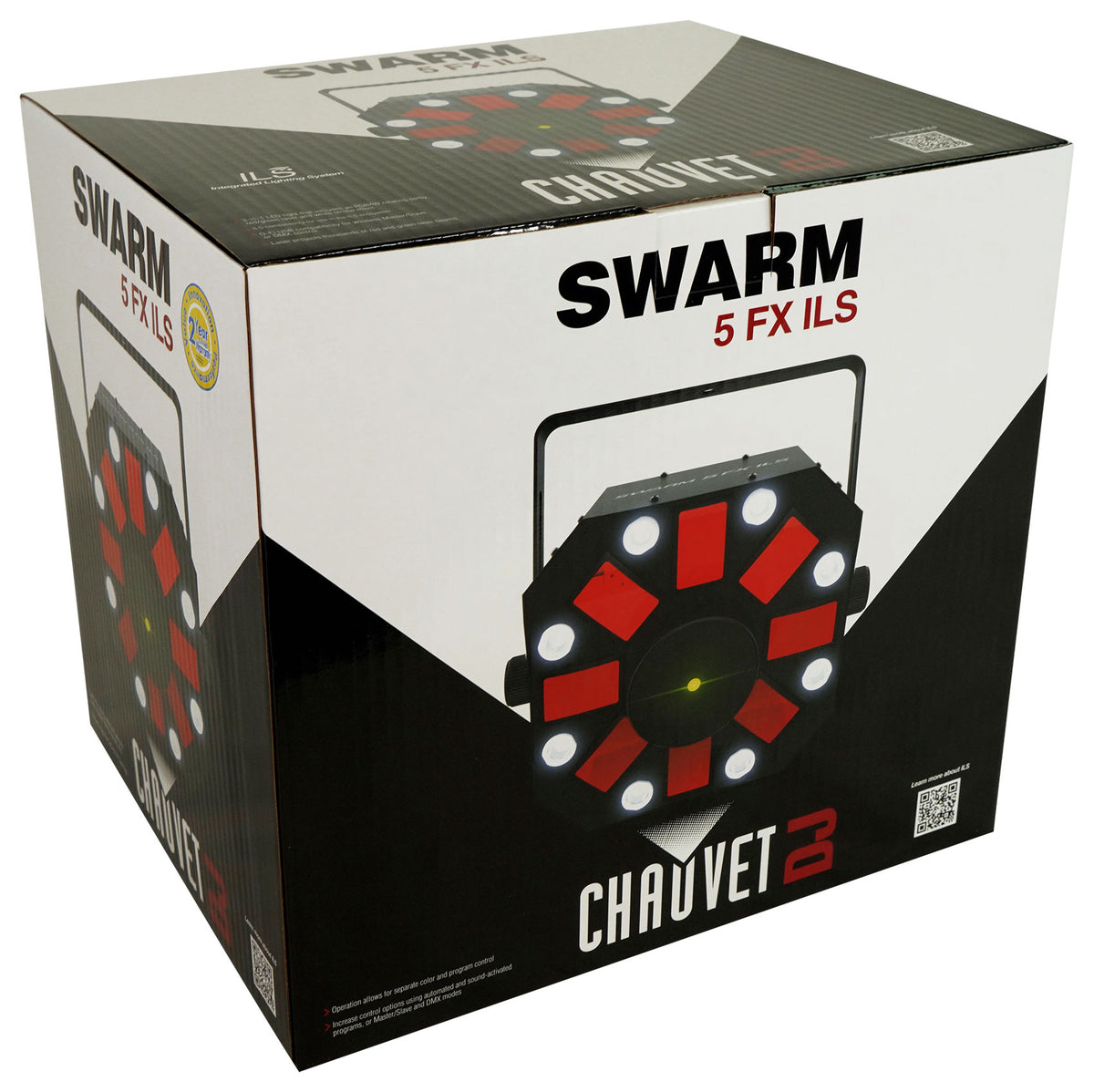 Chauvet DJ Swarm 5 FX ILS RGBAW 3-in-1 DMX LED Rotating Derby/Laser/Strobe Light