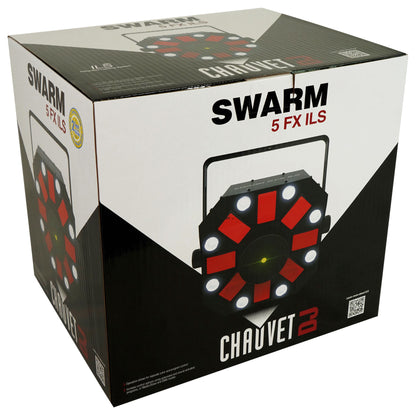 Chauvet DJ Swarm 5 FX ILS RGBAW 3-in-1 DMX LED Rotating Derby/Laser/Strobe Light