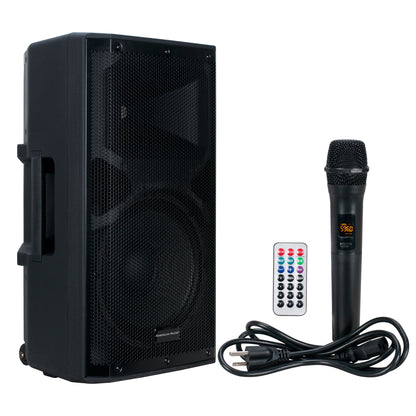 (2) APX12 GO BT Speakers with DJ Headphones and XLR Cables