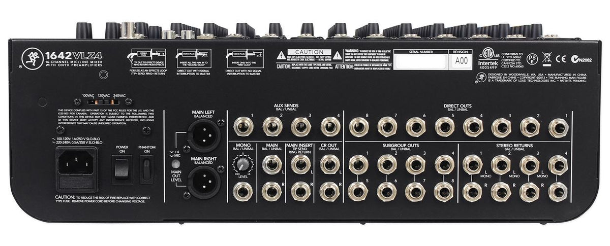 1642VLZ4 16-Channel Mixer & (10) 20' XLR Cables