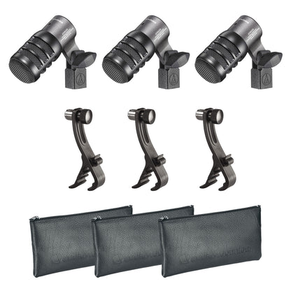 ATM230PK (3) Drum Mics + Kick Drum Stands + Mounts + Cables