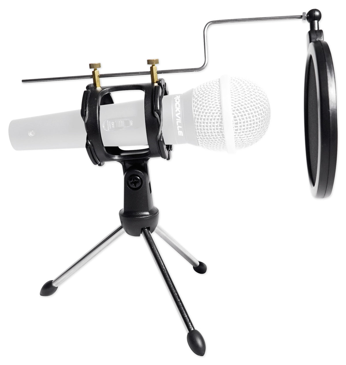ATM410 Podcasting Mic + Tripod Stand w/ Pop Filter + XLR Cable