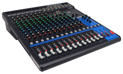 Yamaha MG16XU 12 Channel Mixer w/ Effects, USB, 4 Aux Sends + 12U Rack Kit