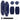 Rockville FEN285-NAVY BLUE 8.5" Boat Fender Package 2 Bumpers, 2 Covers, 2 Lines