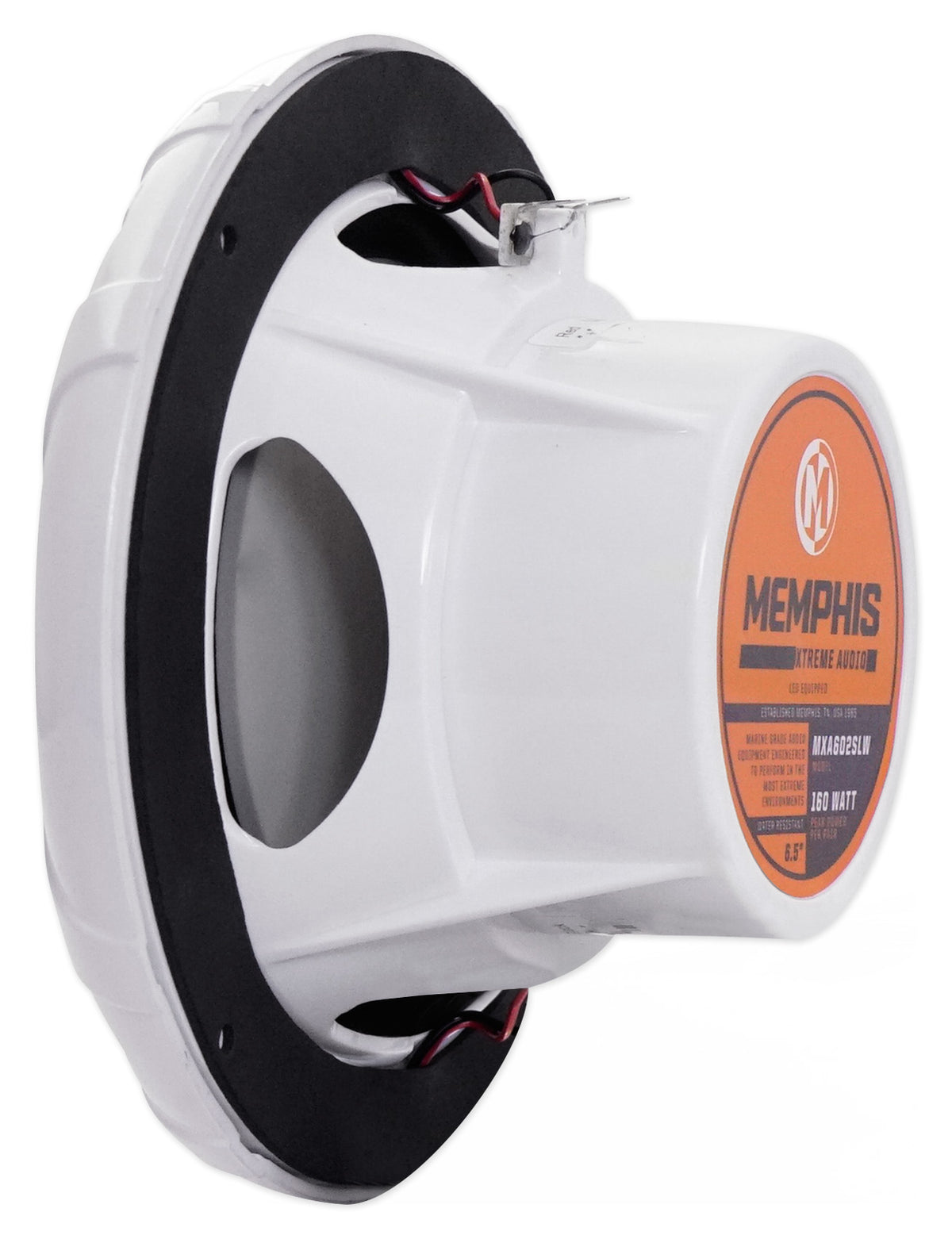 Pair Memphis Audio MXA602SLW 80w 6.5" LED Speakers For Polaris RZR/ATV/UTV/Cart