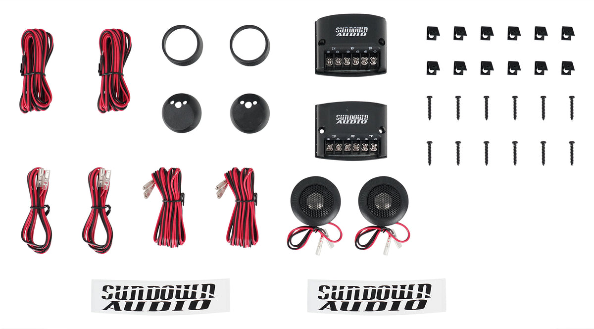 Pair Sundown Audio E-6.5CS 100 Watt RMS 6.5" Car Stereo Component Speakers
