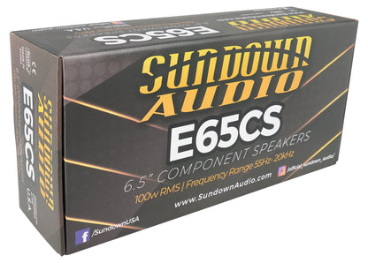 Pair Sundown Audio E-6.5CS 100 Watt RMS 6.5" Car Stereo Component Speakers