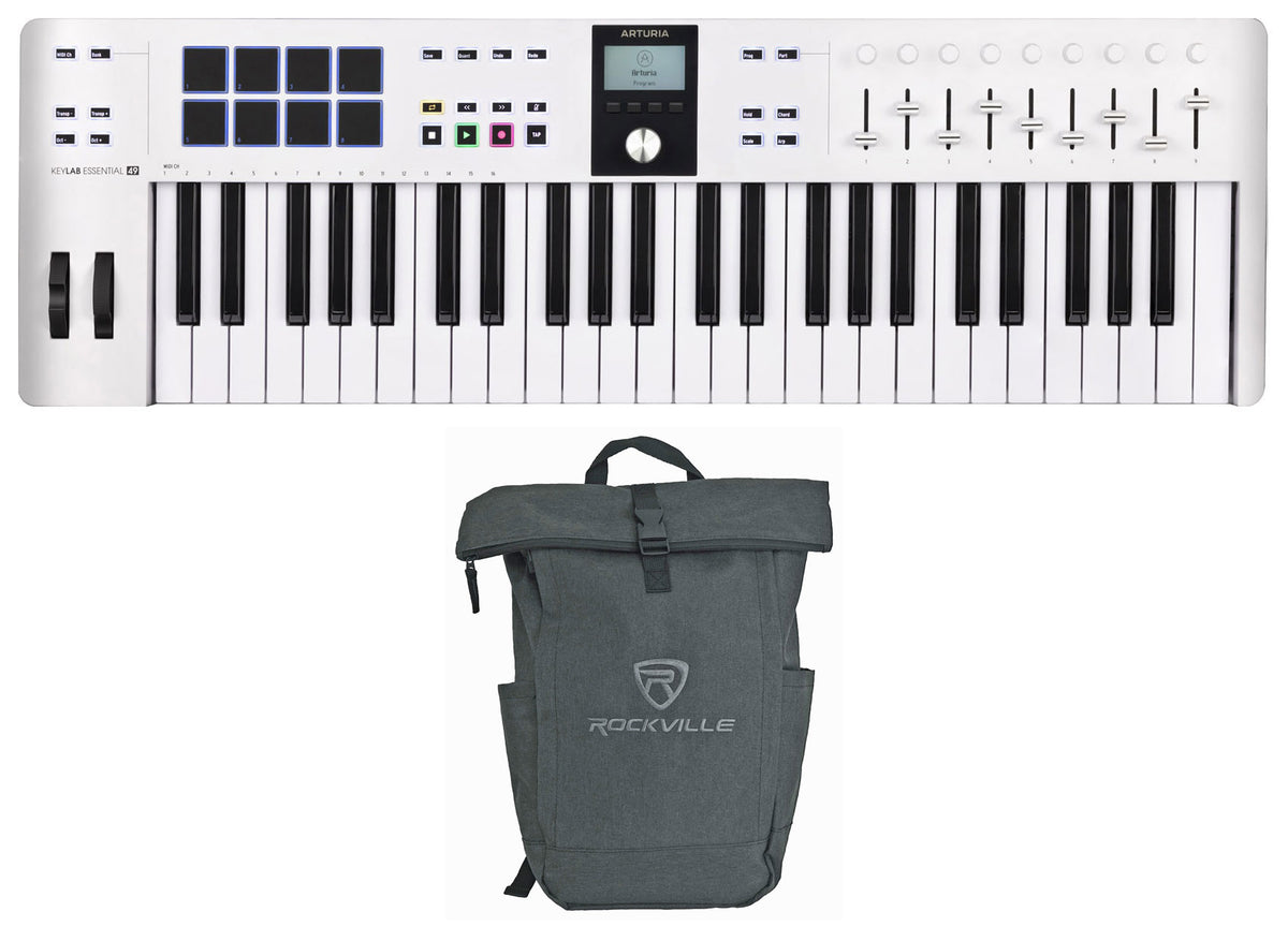 Keylab Essential 49 MK3 White + RPAK CHARCOAL