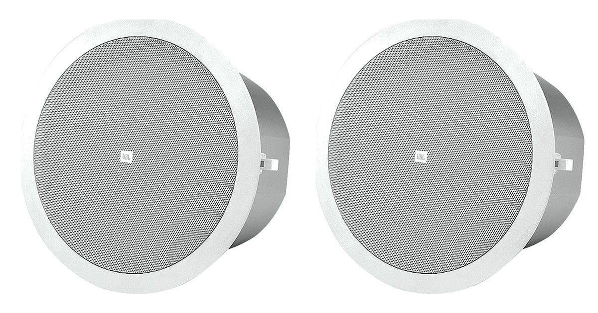 Pair JBL Control 24C 4" Inch 80 Watt 16 Ohm Home Theater White Ceiling Speakers