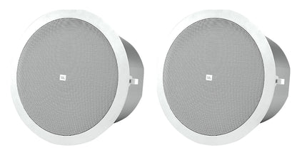 Pair JBL Control 24C 4" Inch 80 Watt 16 Ohm Home Theater White Ceiling Speakers