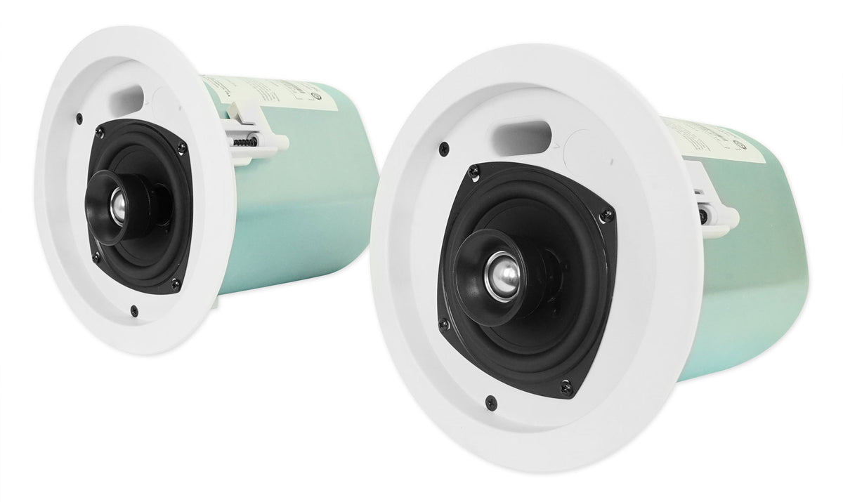 Pair JBL Control 24C 4" Inch 80 Watt 16 Ohm Home Theater White Ceiling Speakers