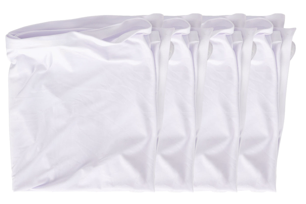Rockville RFXLW White Portable DJ Facade 112" x 48" Steel Frame Booth+Bag+Scrim