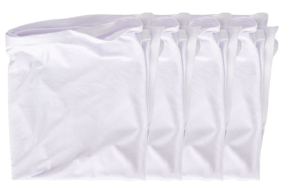 Rockville RFXLW White Portable DJ Facade 112" x 48" Steel Frame Booth+Bag+Scrim
