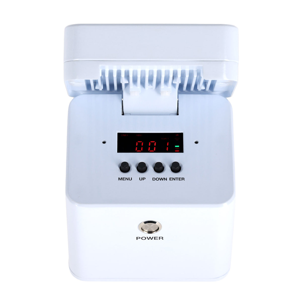 Rockville FLIP PAR WHITE Battery Par Can Wash Light w/ Wireless DMX+Wifi App