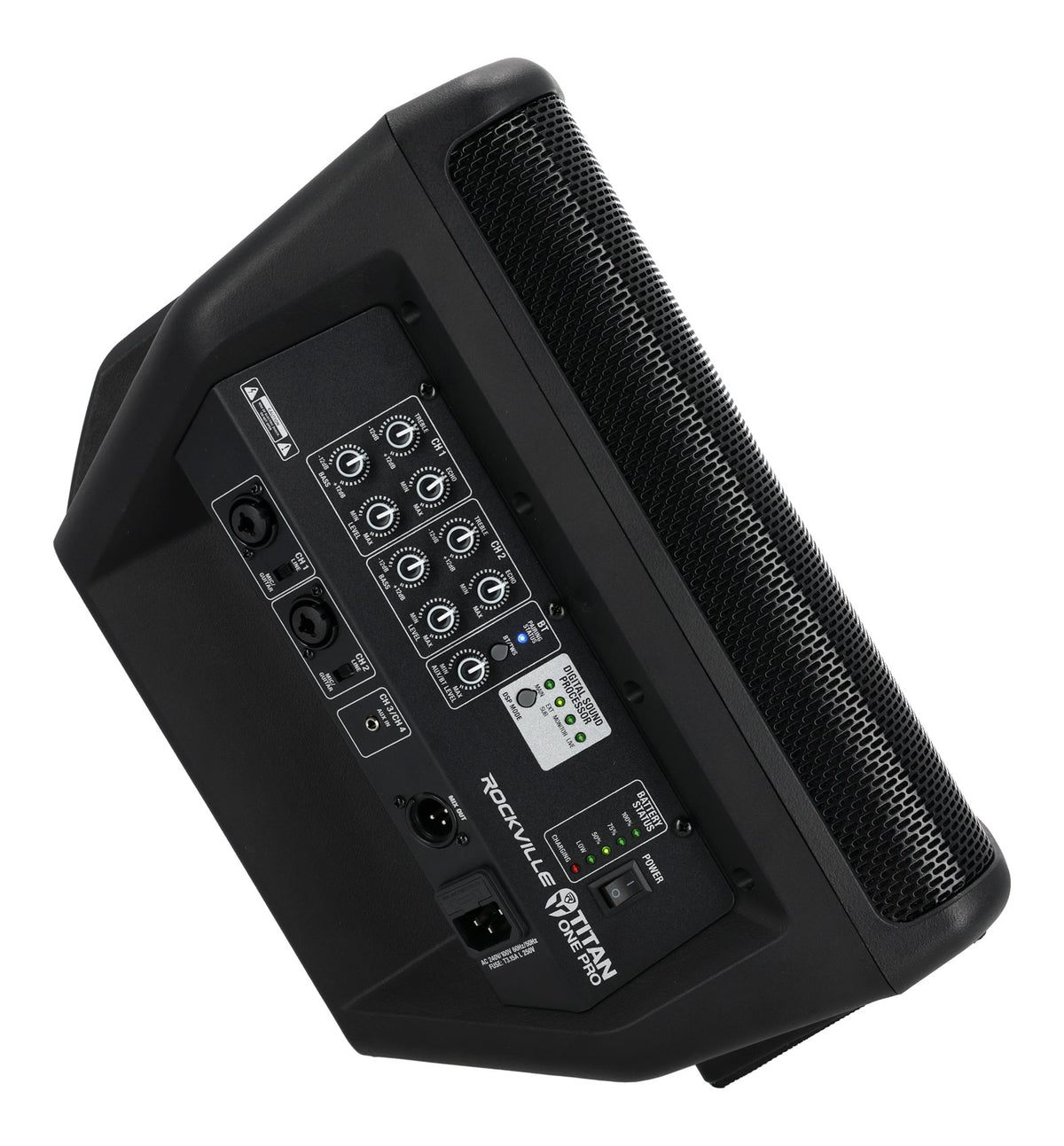 Rockville TITAN ONE PRO Battery Powered Live Performance 8" PA Speaker System