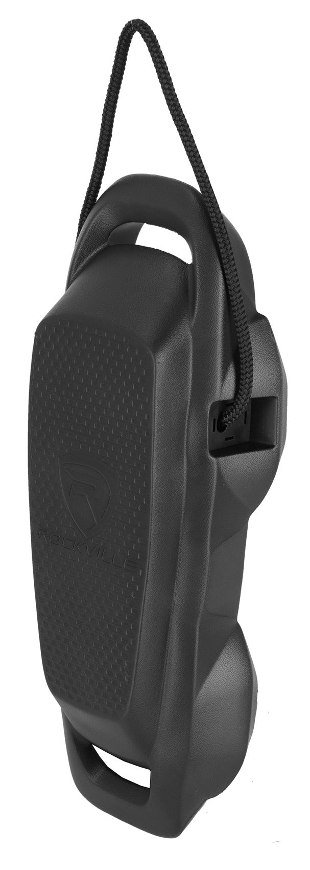 Rockville 3 Pack Titan Foam Fender Black 22"x9" Boat Bumper No-Knot/Quick Adjust