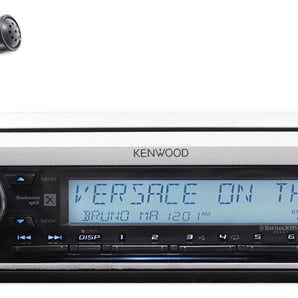 Kenwood CD Bluetooth Receiver For 1998-2013 Harley Davidson Touring+Install Kit