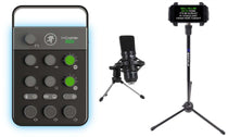 Phone Streamer Kit w/Mackie Streaming Interface+Microphone+Phone Clamp/tripod