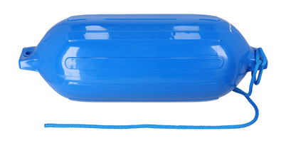 Rockville FEN410-BLUE Boat Fender Package 4 Bumpers 10"x30", 4 Covers, 4 Lines