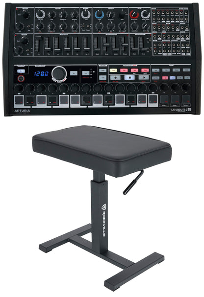Minibrute 2S NOIR USB MIDI Analog Sequencer Synthesizer+Air Lift Bench