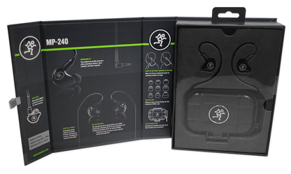 Mackie MP-240 Dual Hybrid Driver Professional In-Ear Monitors+Molded Carry Case