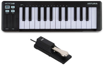 Arturia MICROLAB MK3 Black 25-Key MIDI USB Keyboard Controller+Sustain Pedal
