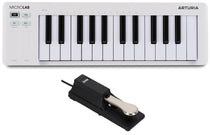 Arturia MICROLAB MK3 White 25-Key MIDI USB Keyboard Controller+Sustain Pedal