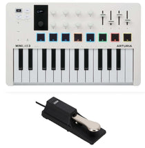 Arturia Minilab 3 25-Key MIDI Music Production Keyboard Controller+Sustain Pedal