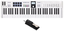 ARTURIA Keylab Essential 61 mk3 White 61-Key Keyboard Controller+Sustain Pedal