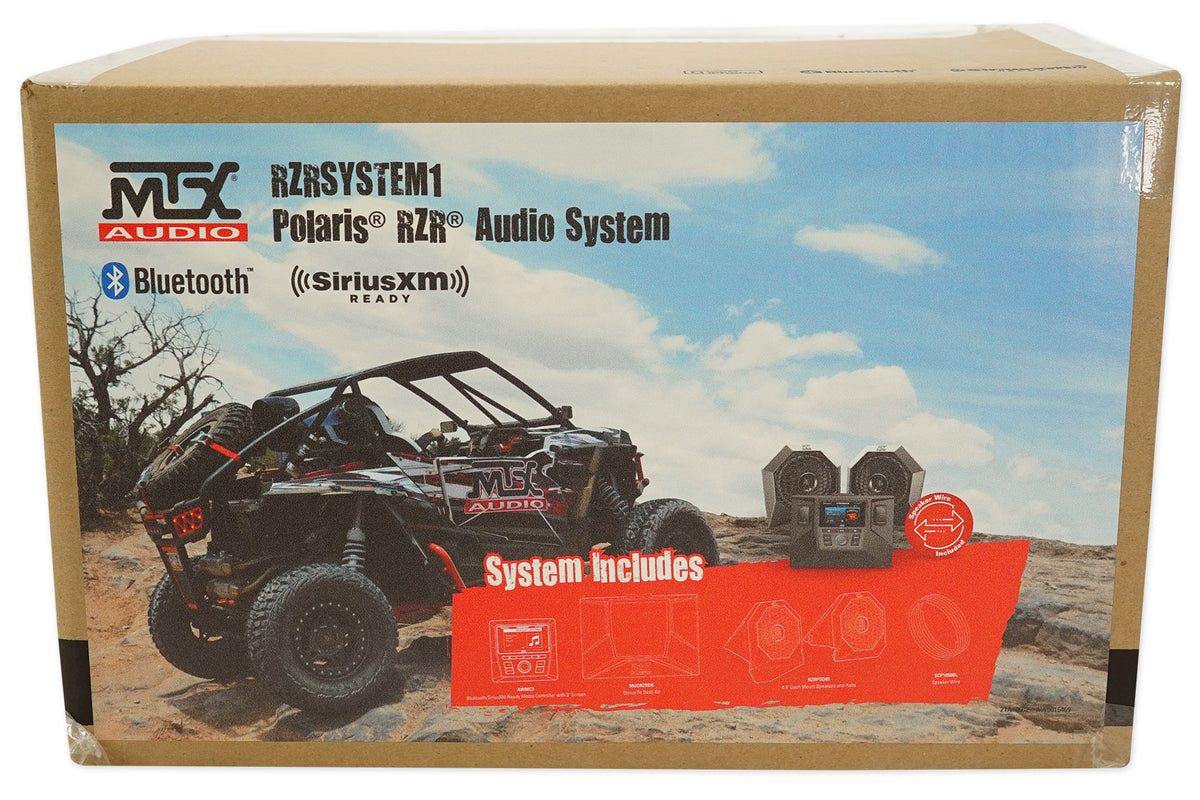 Tower Speakers+Amp+Bluetooth Receiver for 2014-2018 Polaris RZR XP1000/900