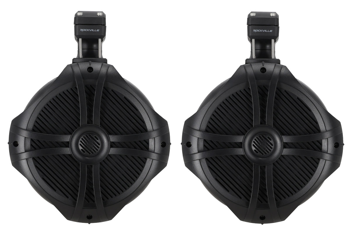 8" Tower Speakers for 14-18 Polaris RZR XP1000/900+Pods Bluetooth Player+Kit